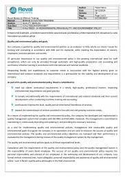 Quality and environment policy page 3