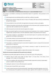 Quality and environment policy page 4